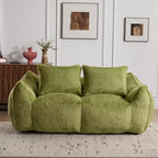 Canapé de sol Okak Ultra Doux et Moelleux en forme de pouf, avec oreillers dodus, Grand canapé paresseux pour salon et chambre