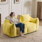 Canapé de sol Okak Ultra Doux et Moelleux en forme de pouf, avec oreillers dodus, Grand canapé paresseux pour salon et chambre