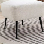 Chaises de salon, Fauteuil d'appoint sans accoudoirs avec pieds en bois, Chaise rembourrée moderne pour salon, chambre, bureau, hôtel