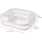 Bassin gonflable DMI pour le lavage des cheveux des personnes handicapées, blessées, âgées, enfants alités | Station de lavage de cheveux portable, bacs à shampoing portables pour la maison