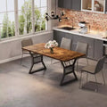 COZONY Industrial Farmhouse Dining Table - Rectangle Kitchen Table for 6-8 People, Dining Room Table