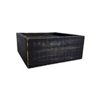 HomeRoots 7 Black Wood Wall Mounted Floating Shelf With LED Light