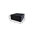 HomeRoots 7 Étagère flottante murale en bois noir avec lumière LED