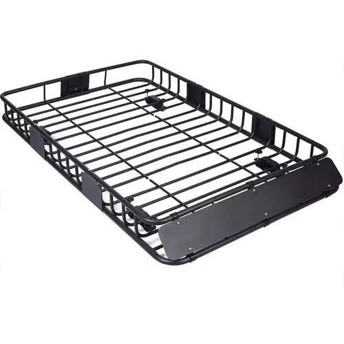 150LB Heavy Duty Roof Rack Basket, 66.1x39.4 Universal Roof Rack Cargo Carrier Basket Rooftop Luggage Holder Weather Resistant Top Mount Cargo Rack