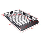 Panier de toit robuste de 68 kg, panier de porte-bagages universel de 168 x 100 cm, porte-bagages de toit résistant aux intempéries, montage supérieur