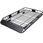 Panier de toit robuste de 68 kg, panier de porte-bagages universel de 168 x 100 cm, porte-bagages de toit résistant aux intempéries, montage supérieur