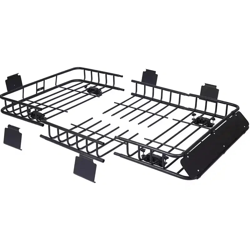 Panier de toit robuste de 68 kg, panier de porte-bagages universel de 168 x 100 cm, porte-bagages de toit résistant aux intempéries, montage supérieur