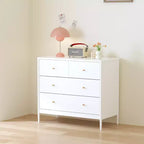 Commode à 4 tiroirs pour enfant, buffet, armoire latérale de rangement, blanc - ModernLuxe