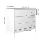 Commode à 4 tiroirs pour enfant, buffet, armoire latérale de rangement, blanc - ModernLuxe