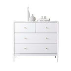 Commode à 4 tiroirs pour enfant, buffet, armoire latérale de rangement, blanc - ModernLuxe