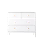 Commode à 4 tiroirs pour enfant, buffet, armoire latérale de rangement, blanc - ModernLuxe