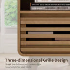 SOLACE FURNITURE Table de Chevet avec Tiroir de Rangement Grille Table d'Appoint