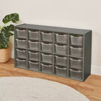 Armoire de rangement ECR4Kids Streamline 20 bacs et 20 bacs à façade ouverte, 4x5, Meuble pour enfant