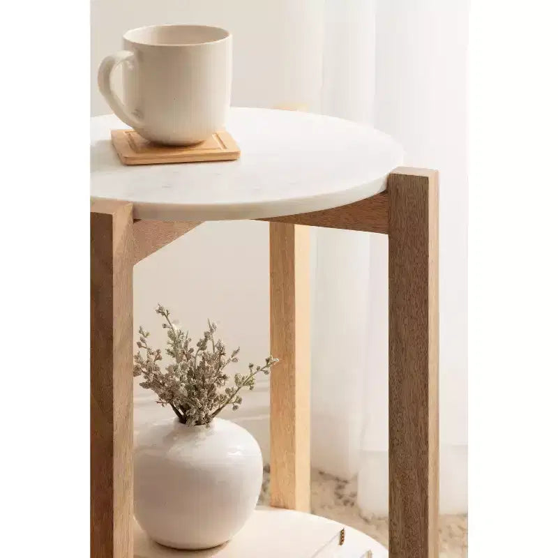 Table d'appoint ronde Moxley par Kate et Laurel
