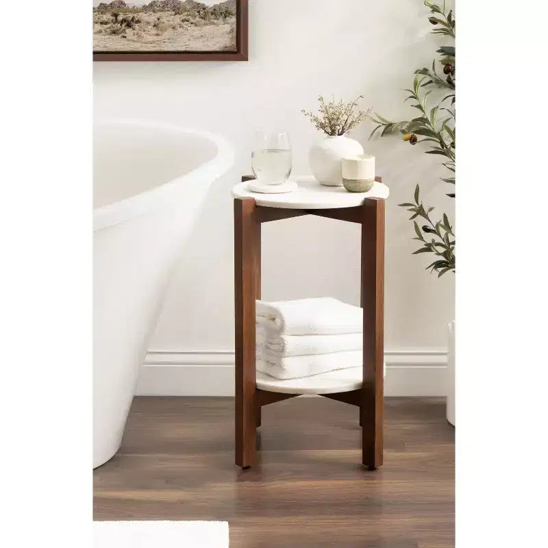 Table d'appoint ronde Moxley par Kate et Laurel