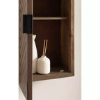 Armoire de salle de bain haute à 2 portes Mezzeta de Kate et Laurel