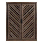 Armoire de salle de bain haute à 2 portes Mezzeta de Kate et Laurel