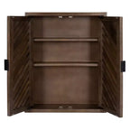Armoire de salle de bain haute à 2 portes Mezzeta de Kate et Laurel
