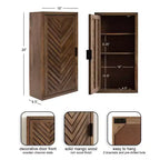 Armoire de salle de bain haute à 2 portes Mezzeta de Kate et Laurel