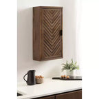 Armoire de salle de bain haute à 2 portes Mezzeta de Kate et Laurel