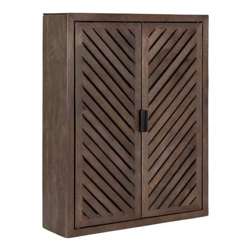 Armoire de salle de bain haute à 2 portes Mezzeta de Kate et Laurel