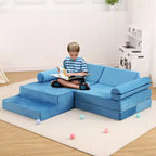 Canapé modulaire 13 pièces pour enfants, canapé de jeu modulaire convertible pour enfants, canapé sectionnel modulaire en mousse