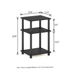 Table d'appoint réversible HOMLUX 3 niveaux avec étagère de rangement pour canapé-lit