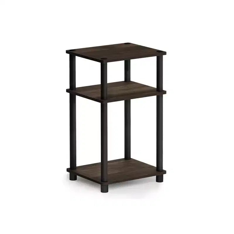 Table d'appoint réversible HOMLUX 3 niveaux avec étagère de rangement pour canapé-lit