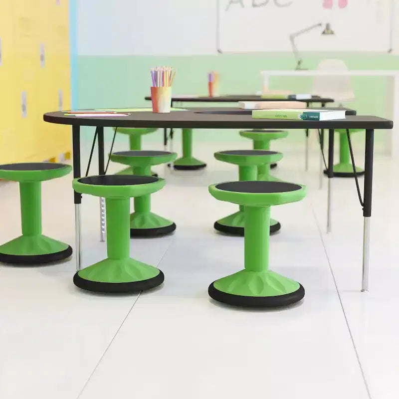 Flash Furniture Lucas Tabouret actif flexible à hauteur fixe pour enfant pour la salle de classe et la maison avec base antidérapante