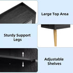 Meuble de rangement pour chaussures avec portes vitrées, Armoire à chaussures à 5 niveaux avec pieds de support robustes, Meuble de rangement pour chaussures pour salon, entrée