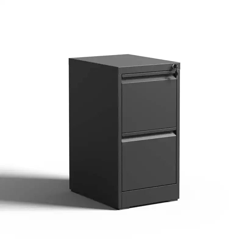 Classeur métallique vertical à double tiroir avec serrure pour le rangement de dossiers de format A4