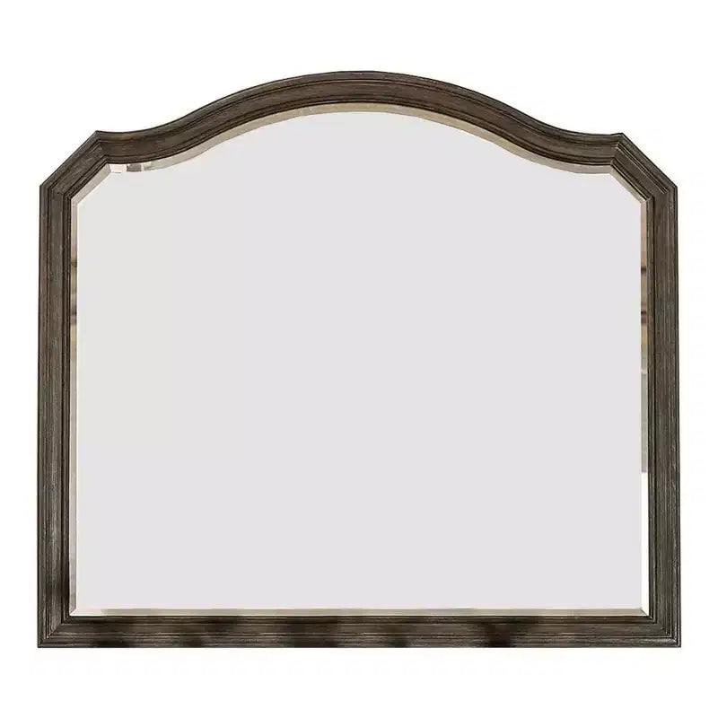 Miroir Royal Hampton festonné de 43,5 pouces avec détails moulés, marron