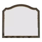Miroir Royal Hampton festonné de 43,5 pouces avec détails moulés, marron