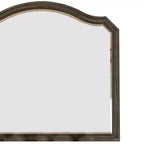 Miroir Royal Hampton festonné de 43,5 pouces avec détails moulés, marron
