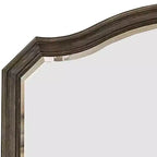 Miroir Royal Hampton festonné de 43,5 pouces avec détails moulés, marron