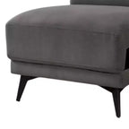 Fauteuil de salon modulaire Royal Hampton sans accoudoirs, appui-tête réglable, tissu gris foncé