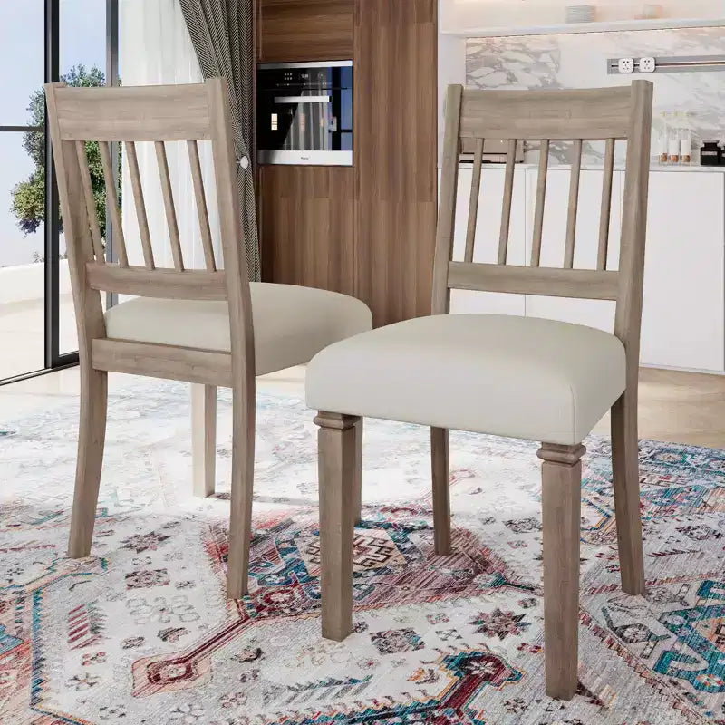 Ensemble de salle à manger rétro MAYEERTY 6 pièces, table en bois, 4 chaises et banc