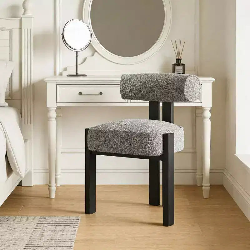 COZONY Upholstered Dining Chairs Set of 4/6/8, Modern Dining Room Chairs with Ergonomic Curved Back, Rubber Wood Legs