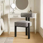 COZONY Upholstered Dining Chairs Set of 4/6/8, Modern Dining Room Chairs with Ergonomic Curved Back, Rubber Wood Legs
