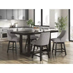 Tabourets de bar pivotants rembourrés Signature Design by Ashley Neymorton, hauteur comptoir, lot de 2, marron grisâtre foncé