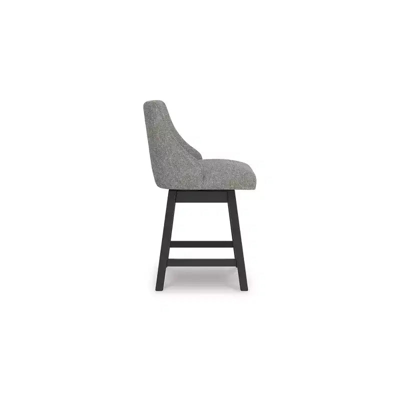 Tabourets de bar pivotants rembourrés Signature Design by Ashley Neymorton, hauteur comptoir, lot de 2, marron grisâtre foncé