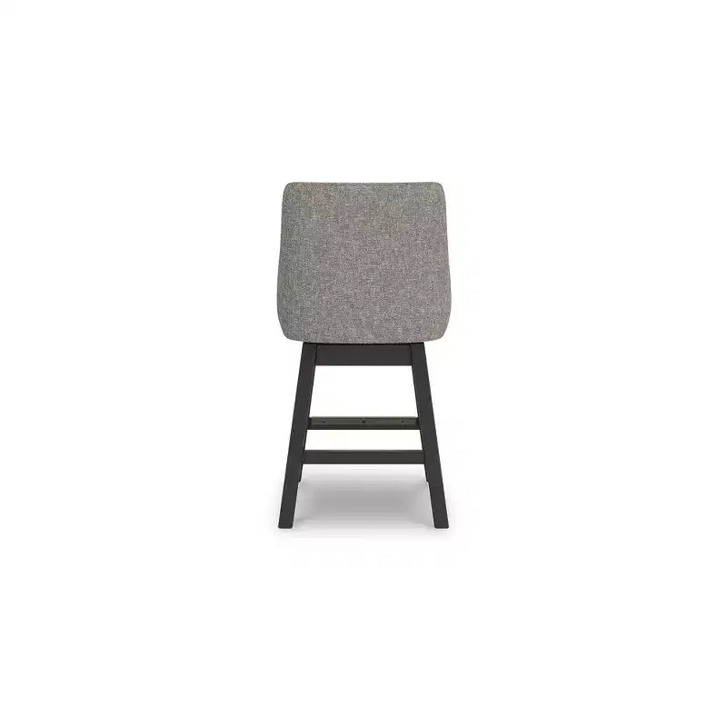 Tabourets de bar pivotants rembourrés Signature Design by Ashley Neymorton, hauteur comptoir, lot de 2, marron grisâtre foncé