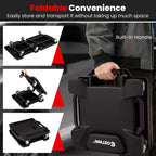 Costway Chariot de mécanicien 43 pouces avec appui-tête rembourré et plateaux à outils, charge maximale 159 kg, noir