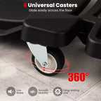 Costway Chariot de mécanicien 43 pouces avec appui-tête rembourré et plateaux à outils, charge maximale 159 kg, noir
