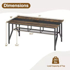 Costway Table de conférence 1 ou 2 pièces de 1,80 m avec passe-câbles et étagère de rangement pour salle de réunion et bureau