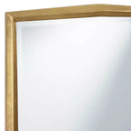 Miroir Mural Biseauté Uttermost Saratoga 24x40 avec Cadre Doré Chaud