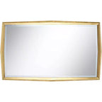 Miroir Mural Biseauté Uttermost Saratoga 24x40 avec Cadre Doré Chaud