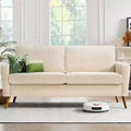 Dyonery 68 Loveseat Sofa Couch, Mid-Century Modern Loveseat Comfy Sofa with Spring Cushion, Solid Wood Frame, Tool-Free Assembly