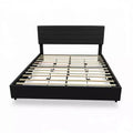 Bed Frame with 4 Storage Drawers and Velvet Upholstered Headboard