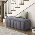 GDFStudio Oliver Modern Fabric Upholstered Storage Bench Cushioned Seat